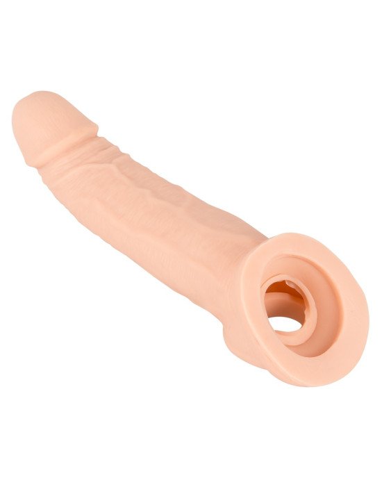 Насадка на член - Nature Skin Penis Sleeve With Extension Насадка на член - Nature Skin Penis Sleeve With Extension