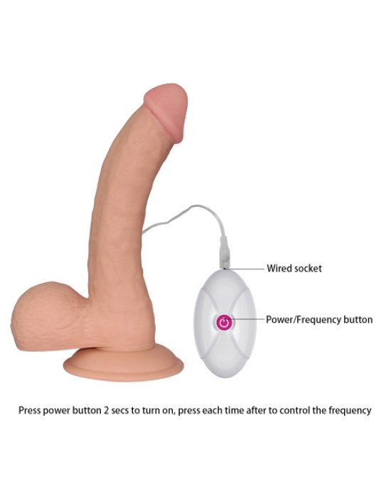 Реалістичний вібратор - The Ultra Soft Dude Vibrating 8.8 Реалістичний вібратор - The Ultra Soft Dude Vibrating 8.8