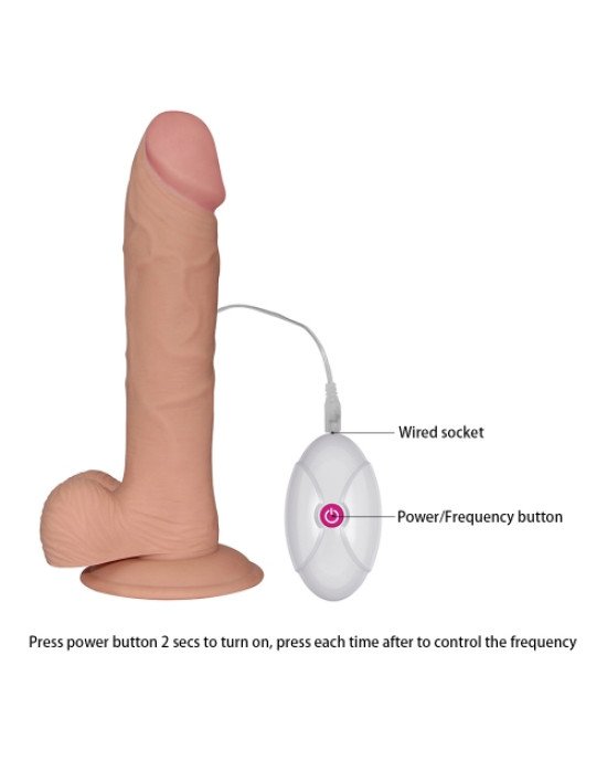 Реалістичний вібратор - The Ultra Soft Dude Vibrating 9 Реалістичний вібратор - The Ultra Soft Dude Vibrating 9