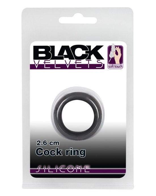 Ерекційне кільце - Black Velvets Cock Ring, 2,6 см Ерекційне кільце - Black Velvets Cock Ring, 2,6 см
