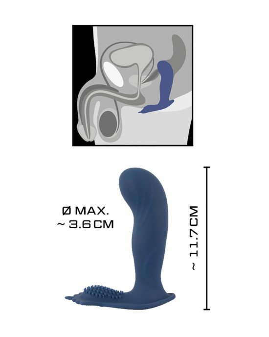Анальна пробка - Vibrating Butt Plug With Nubs Анальна пробка - Vibrating Butt Plug With Nubs