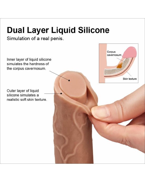 Фалоімітатор - Dual-Layered Silicone Cock 7 Фалоімітатор - Dual-Layered Silicone Cock 7