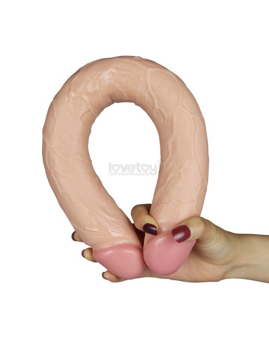 Двосторонній фалоімітатор - King-Sized Realistic Slim Ultra Double Dildo 17 Двосторонній фалоімітатор - King-Sized Realistic Slim Ultra Double Dildo 17