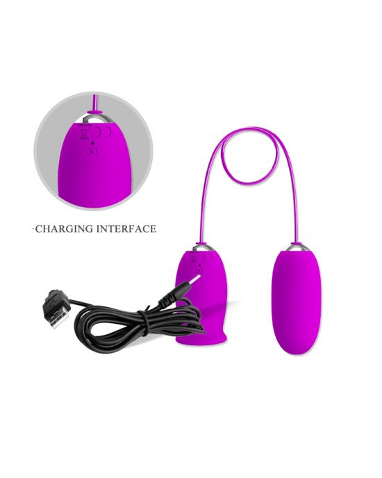 Кліторальний стимулятор з віброяйцем - Pretty Love Daisy Licking Vibrator Purple Кліторальний стимулятор з віброяйцем - Pretty Love Daisy Licking Vibrator Purple
