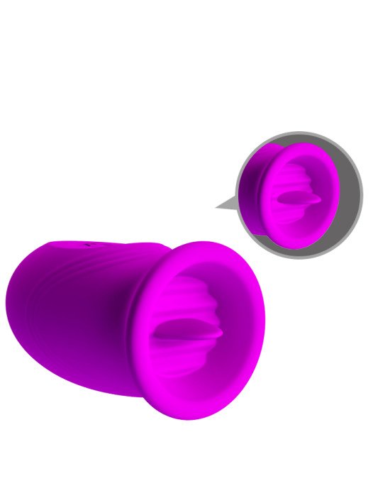Кліторальний стимулятор з віброяйцем - Pretty Love Daisy Licking Vibrator Purple Кліторальний стимулятор з віброяйцем - Pretty Love Daisy Licking Vibrator Purple