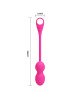 Віброкульки - Pretty Love Elvira Phone Control Vibro Balls Pink