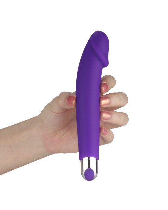 Вібратор - IJOY Rechargeable Silicone Dildo Purple Вібратор - IJOY Rechargeable Silicone Dildo Purple