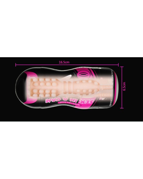 Мастурбатор - Sex In A Can Vagina Lotus Tunnel Vibrating Мастурбатор - Sex In A Can Vagina Lotus Tunnel Vibrating