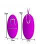 Віброяйце - Pretty Love Jacqueline Vibrating Egg Purple Віброяйце - Pretty Love Jacqueline Vibrating Egg Purple
