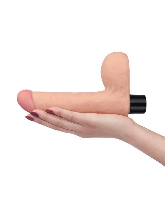 Реалістичний вібратор - Real Softee Vibrator With Balls 8