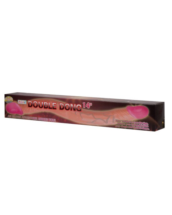 Двосторонній фалоімітатор - Double Dong Pink, 14 Двосторонній фалоімітатор - Double Dong Pink, 14