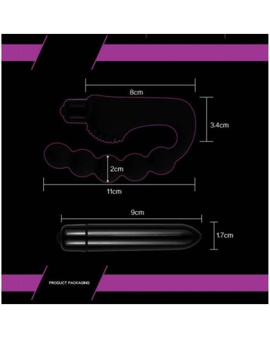 Анальний стимулятор - Anal Indulgence Collection Silicone Power Beads Stimulator