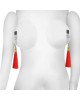 Затискачі для сосків - Bondage Fetish Glamor Tassel Nipple Clamp Red Затискачі для сосків - Bondage Fetish Glamor Tassel Nipple Clamp Red