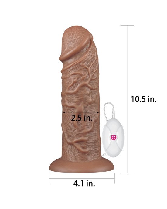 Реалістичний вібратор - King-Sized Realistic Chubby Vibrating Dildo 10.5 Реалістичний вібратор - King-Sized Realistic Chubby Vibrating Dildo 10.5
