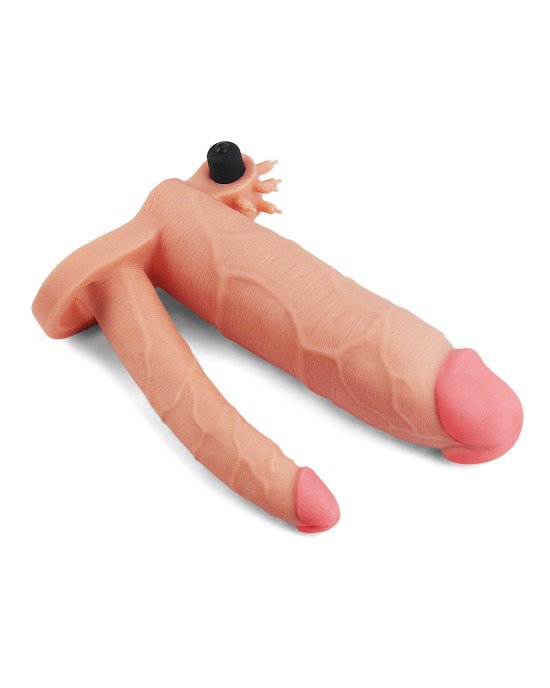 Насадка на член - Pleasure X-Tender Vibrating Double Penis Sleeve Add 3 Насадка на член - Pleasure X-Tender Vibrating Double Penis Sleeve Add 3
