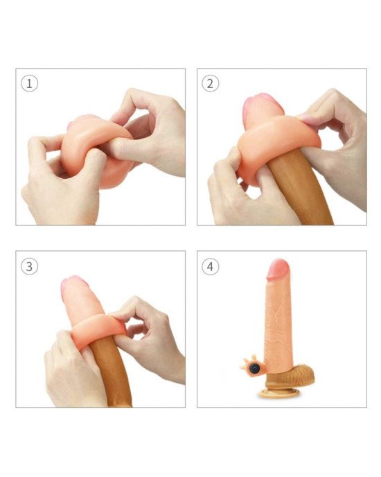 Вібронасадка на член - Revolutionary Silicone Nature Extender Add 2 Вібронасадка на член - Revolutionary Silicone Nature Extender Add 2