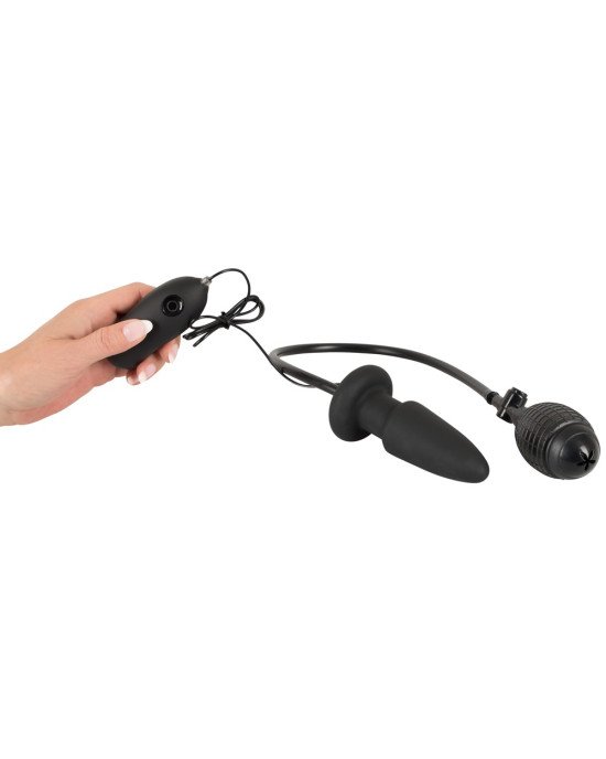 Анальна пробка - Inflatable + Vibrating Butt Plug Анальна пробка - Inflatable + Vibrating Butt Plug