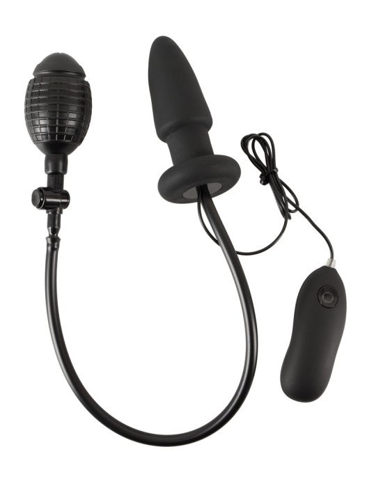 Анальна пробка - Inflatable + Vibrating Butt Plug Анальна пробка - Inflatable + Vibrating Butt Plug