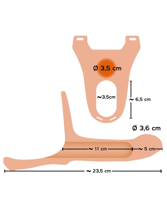 Чоловічий страпон - Strap-On Silicone Sleeve Medium Чоловічий страпон - Strap-On Silicone Sleeve Medium