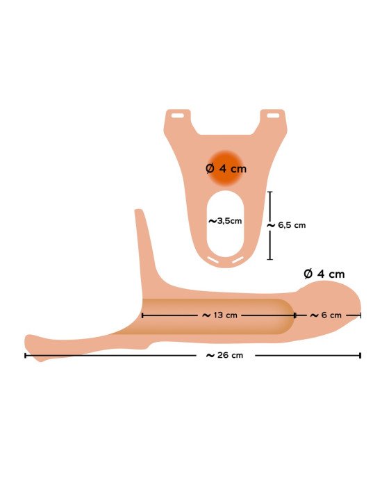 Чоловічий страпон - Strap-On Silicone Sleeve Large Чоловічий страпон - Strap-On Silicone Sleeve Large