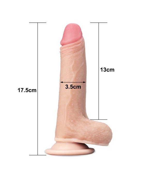 Фалоімітатор - Sliding-Skin Dual Layer Dong 7 Фалоімітатор - Sliding-Skin Dual Layer Dong 7
