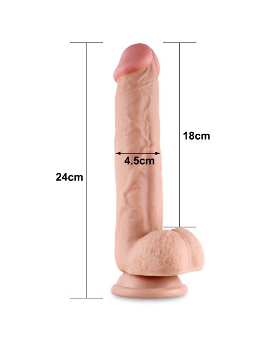 Фалоімітатор - Sliding-Skin Dual Layer Dong 9.5 Фалоімітатор - Sliding-Skin Dual Layer Dong 9.5