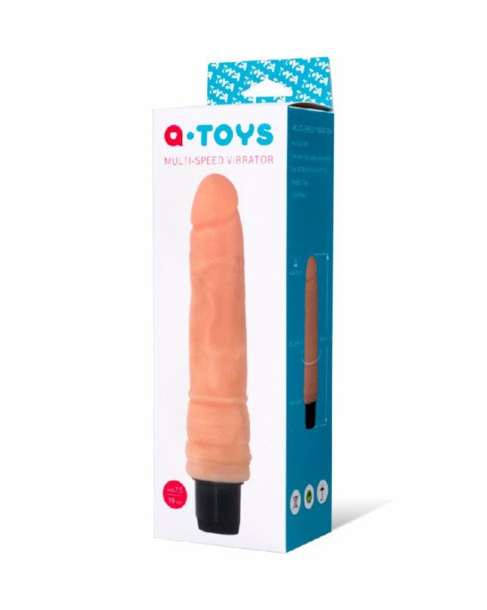 Реалістичний вібратор Toyfa A-Toys Multi-Speed, TPE, 19 см Реалістичний вібратор Toyfa A-Toys Multi-Speed, TPE, 19 см
