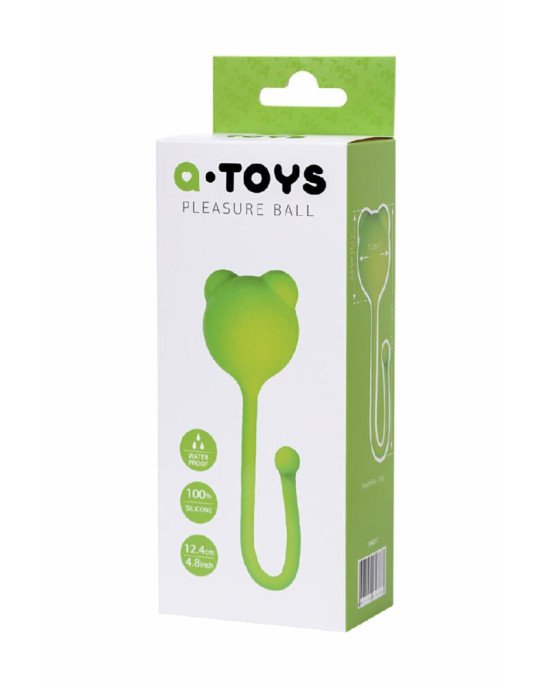 Вагінальні кульки A-Toys By Toyfa, силікон, зелений, ø 2,7 см Вагінальні кульки A-Toys By Toyfa, силікон, зелений, ø 2,7 см