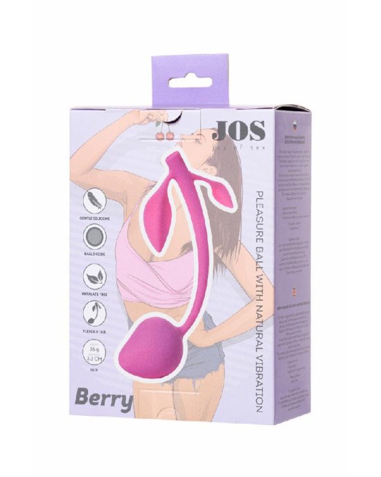 Вагінальні кульки JOS BERRY, силікон, рожеві, ø 3,3 см Вагінальні кульки JOS BERRY, силікон, рожеві, ø 3,3 см