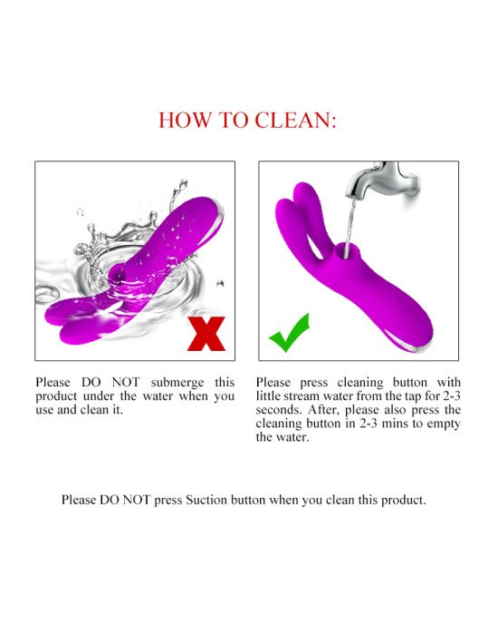 Вібратор - Pretty Love Ralap Vibrator + Suction Purple Вібратор - Pretty Love Ralap Vibrator + Suction Purple