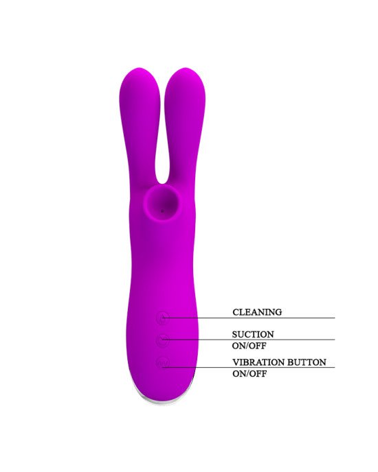 Вібратор - Pretty Love Ralap Vibrator + Suction Purple Вібратор - Pretty Love Ralap Vibrator + Suction Purple