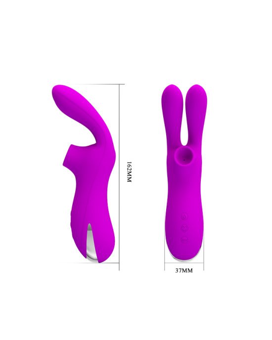Вібратор - Pretty Love Ralap Vibrator + Suction Purple Вібратор - Pretty Love Ralap Vibrator + Suction Purple