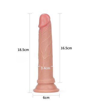 Фалоімітатор - Dual-Layered Silicone Cock 7 Фалоімітатор - Dual-Layered Silicone Cock 7