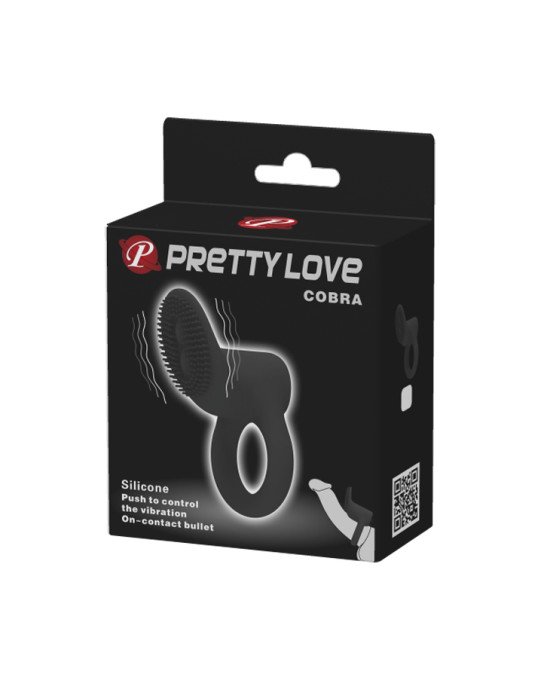 Ерекційне кільце - Pretty Love Cobra Penis Ring Black