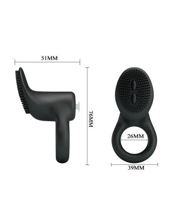 Ерекційне кільце - Pretty Love Cobra Penis Ring Black