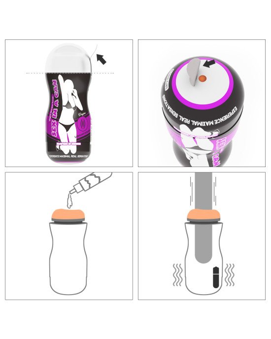Мастурбатор - Sex In A Can Vagina Stamina Tunnel Vibrating Мастурбатор - Sex In A Can Vagina Stamina Tunnel Vibrating