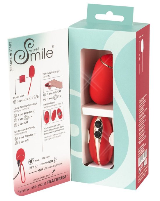 Віброяйце - Sweet Smile Remote Controlled Love Ball Віброяйце - Sweet Smile Remote Controlled Love Ball