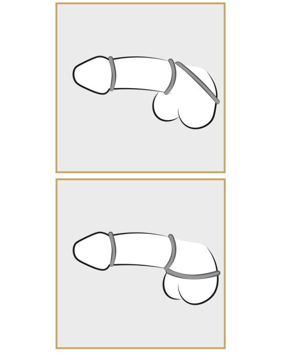 Набір ерекційних кілець - Metallic Silicone Cock Ring Set Набір ерекційних кілець - Metallic Silicone Cock Ring Set