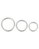 Набір ерекційних кілець - Metallic Silicone Cock Ring Set Набір ерекційних кілець - Metallic Silicone Cock Ring Set
