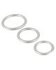 Набір ерекційних кілець - Metallic Silicone Cock Ring Set Набір ерекційних кілець - Metallic Silicone Cock Ring Set