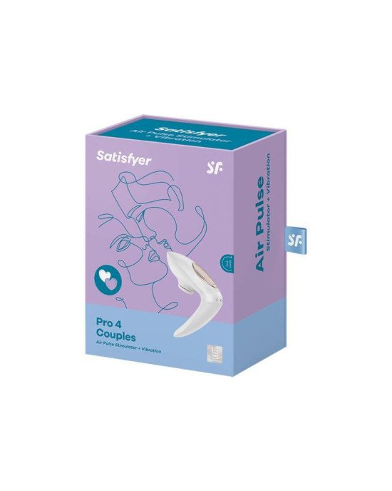 Вакуумний кліторальний вібратор - Satisfyer Pro 4 Couples Вакуумний кліторальний вібратор - Satisfyer Pro 4 Couples