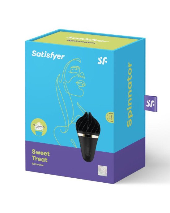 Кліторальний вібратор - Satisfyer Sweet Treat Black Кліторальний вібратор - Satisfyer Sweet Treat Black