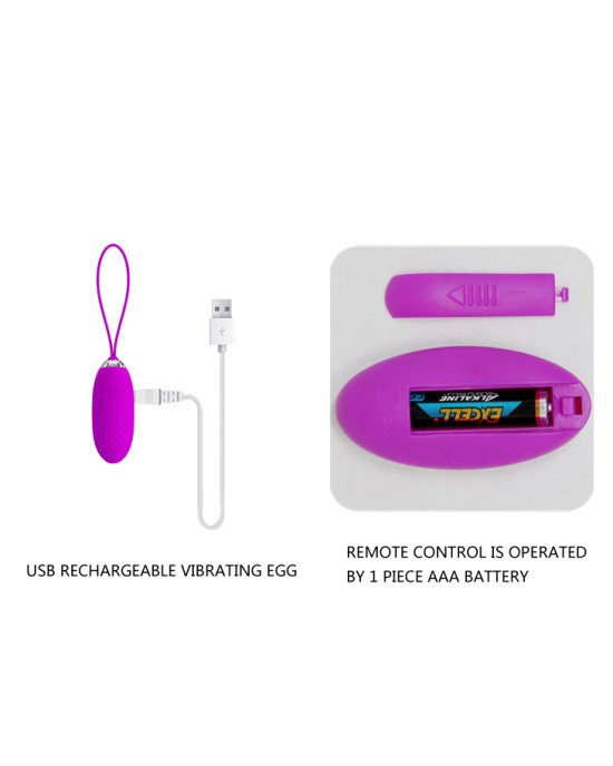 Віброяйце - Pretty Love Joannna Vibrating Bullet Purple Віброяйце - Pretty Love Joannna Vibrating Bullet Purple