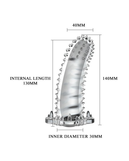Насадка на член - Brave Man Penis Sleeve Clear Насадка на член - Brave Man Penis Sleeve Clear