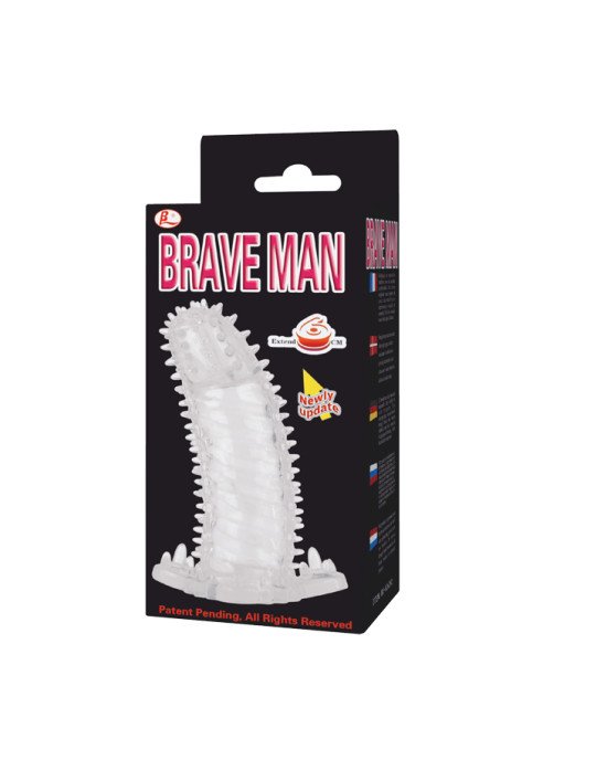 Насадка на член - Brave Man Penis Sleeve Clear Насадка на член - Brave Man Penis Sleeve Clear