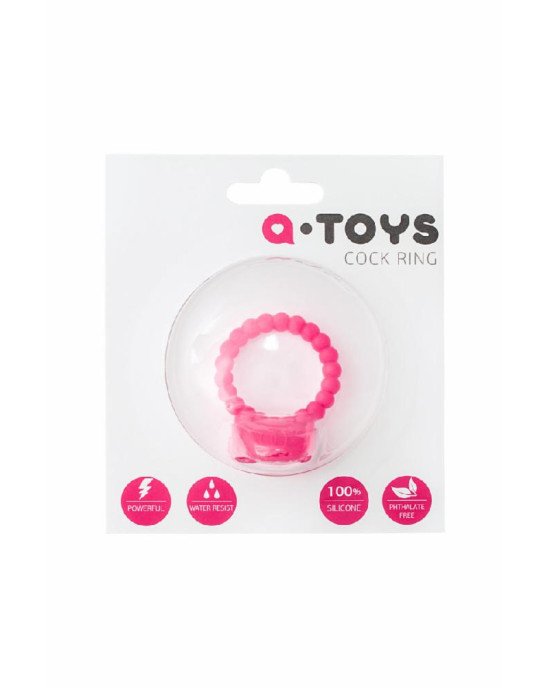 Ерекційне кільце на пеніс Toyfa A-Toys, силікон, рожеве, ø 3,5 см Ерекційне кільце на пеніс Toyfa A-Toys, силікон, рожеве, ø 3,5 см