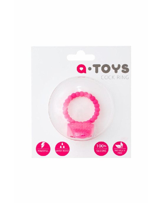 Ерекційне кільце на пеніс Toyfa A-Toys, силікон, рожеве, ø 3,5 см Ерекційне кільце на пеніс Toyfa A-Toys, силікон, рожеве, ø 3,5 см