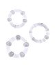 Ерекційні кільця - GK Power Beaded Cock Rings Clear