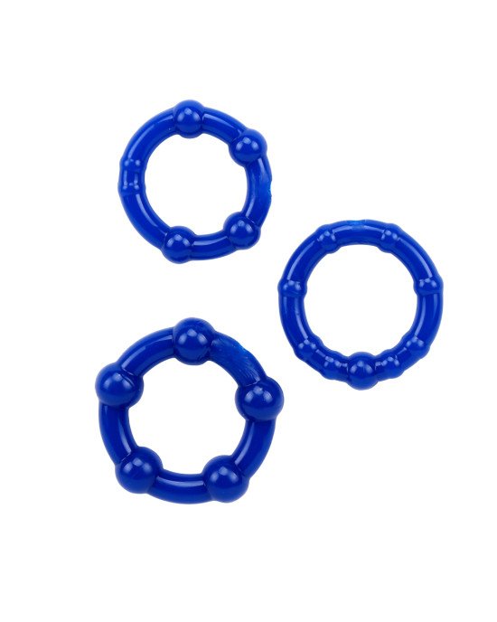 Ерекційні кільця - GK Power Beaded Cock Rings Blue Ерекційні кільця - GK Power Beaded Cock Rings Blue