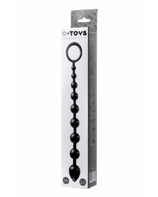Анальний ланцюжок Toyfa A-Toys M, TPE, чорний, 28,3 см Анальний ланцюжок Toyfa A-Toys M, TPE, чорний, 28,3 см
